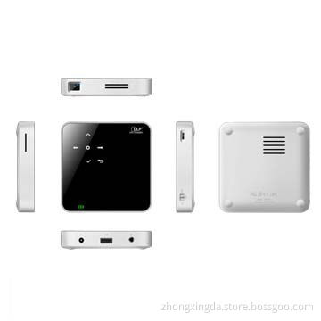 4.3mm power port, 12V DC, 1.5A HDMI home theater projector, aluminum body, touch control